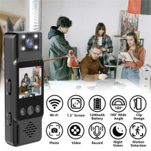 4K 1080P HD Wifi Camera Handheld Back Clip Law Sports DV Portable Camera Car Recorder