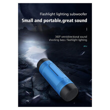 Portable Speaker Wireless Bicycle Speaker Outdoor Waterproof Support TF Card,AUX,Flashlight Charging Treasure
