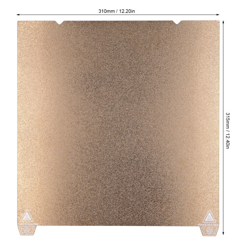 Placa PEI de doble cara 315x310mm para K1 Maximum 1