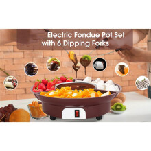 10oz Elektrischer Schokoladenschmelztopf Schokoladenfondue-Brunnen Wärmer Maschine für Milchschokolade Käsebutter (EU)