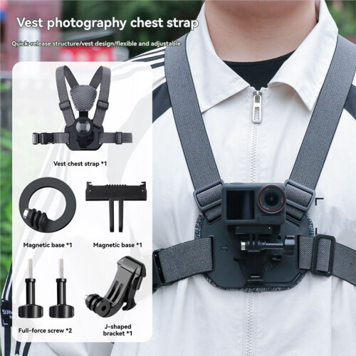 Quick-Release Vest Strap for  Osmo/Action Kit for  Action Camera Personal Perspective Shooting Vest Strap 2