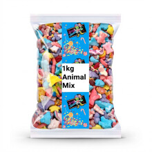 1kg Krazy Kandi Jelly Filled Animal Gummy Mix - Jungle Sweet Bulk Bag