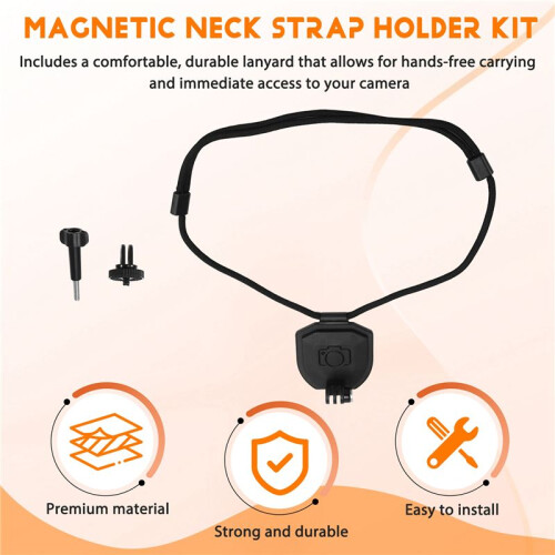 Magnetic Neck Strap Holder for ,,  Action - Camera Mount Bracket with Lanyard 1