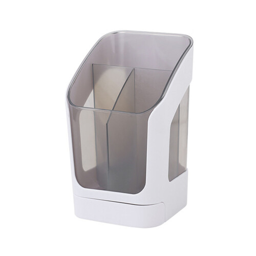 Plastic Chopstick Holder Rack 11x18.5x10.5cm White Kitchen Organizer 2