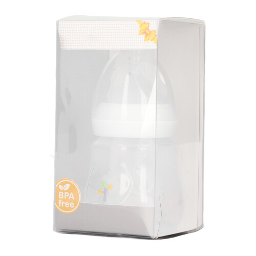 6-teiliges Babyflaschen-Set Silikon 180 ml mit 2