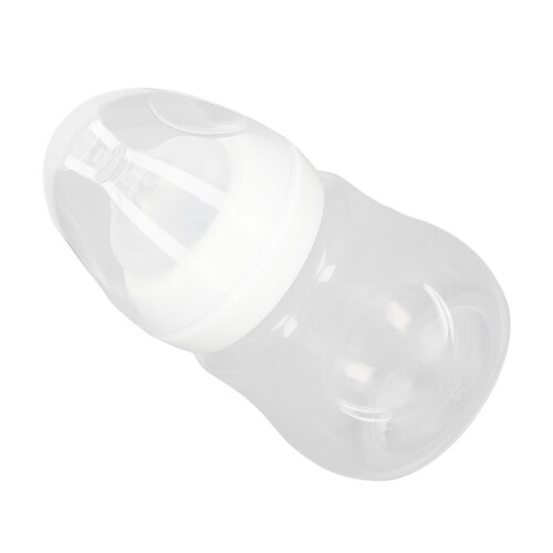 Babyflasche 180 ml Silikon Set mit 2 Saugern