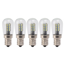 Pachet de 5 becuri LED E12, 120V, pentru frigider