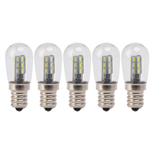 Pachet de 5 becuri LED E12, 120V, pentru frigider