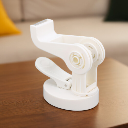 Distributeur de ruban adhésif blanc pour bureau - Ventouse, 20 mm 1