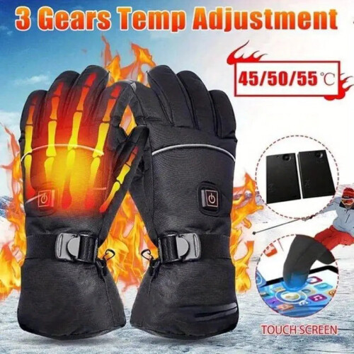 Winter Electric Battery Heating Gloves - Touch Screen Motor Gloves 1