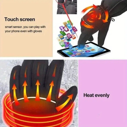 Winter Electric Battery Heating Gloves - Touch Screen Motor Gloves 2