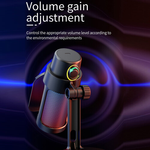 Microphone USB M8 noir 0,5 kg, 14,5 x 4,9 cm, 192 kHz / 48 bits 1