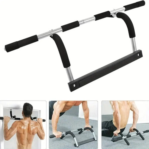 Multifunctional Pull-Up Bar Door Rack: Stainless Steel Upper Body Trainer 2