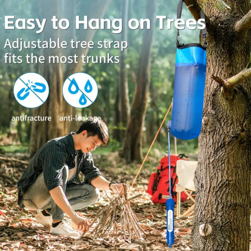 Filterwell 6L Gravity Water Filter Straw for Travel and Emergency 2
