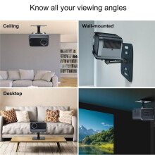 Portable Folding Projector Stand Desktop/Wall-Mount/Ceiling-Mount 3in1 Multi-Functional Stand