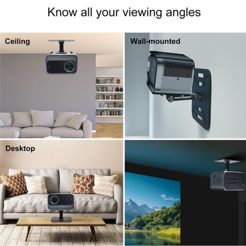 Portable Folding Projector Stand Desktop/Wall-Mount/Ceiling-Mount 3in1 Multi-Functional Stand