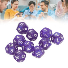 Set di 40 dadi polihedrici trasparenti a 12 facce, impermeabili, per giochi da tavolo e didattici