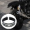 Universal Half Round Motorcycle Exhaust Clamp Muffler Bracket 4 Inch Black Silver Rustproof 3