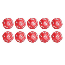 Ensemble de 40 dés polyhédriques rouges à 12 faces pour jeux de société et fêtes