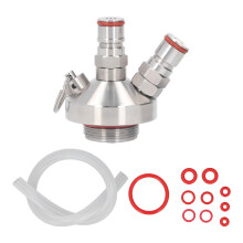 Distributeur de mini-fûts avec tuyau et joints, en acier inoxydable, 60