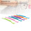 12Pcs Double Sided Cat Toothbrushes, Curved Handle, 16.5cm, 6 Colors 4