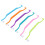12Pcs Double Sided Cat Toothbrushes, Curved Handle, 16.5cm, 6 Colors 15