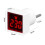 Digital Voltmeter Square AC220V Square Voltage Tester with LED Display and Indicator Light EU Plug White 6