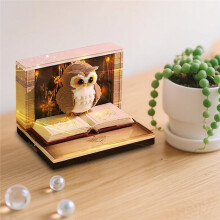 Calendrier 3D en Forme de Hibou, Bloc-Notes à Découper, Motif Horloge, 2026