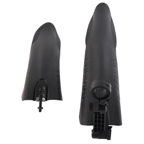 Plastic Mountain Cycle Mudguards 50cm Rear & 25cm Front Black 2