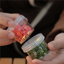 Camping Spice Kit with 5 Clear Seasoning Bottles Condiment Container Portable Travel Spice Container for Picnic Cooking
