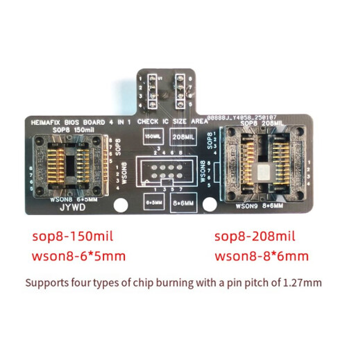 SOP8/WSON8/QDFN8 BIOS Burning  Programmer Adapter 6x8 5x6MM 150 208MIL 2