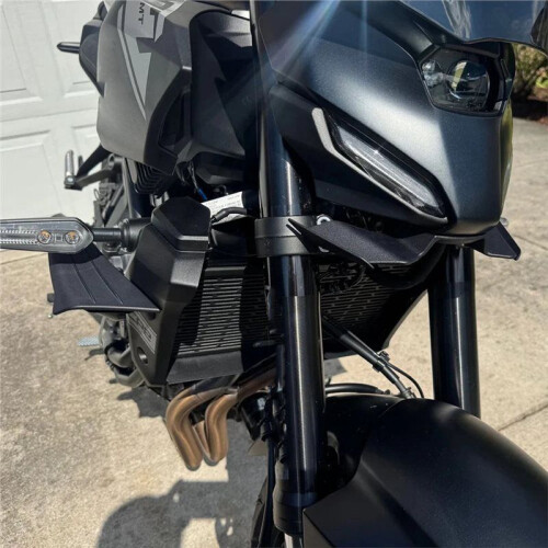 Motorcycle Aerodynamic Front Spoiler Downforce Winglet Kit for  MT07 MT-07 2025 2026 2