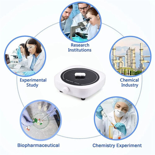 Magnetic Stirrer  Lab Stir Mixer Portable Stirrer Plate 2L for Laboratory Projects AU Plug