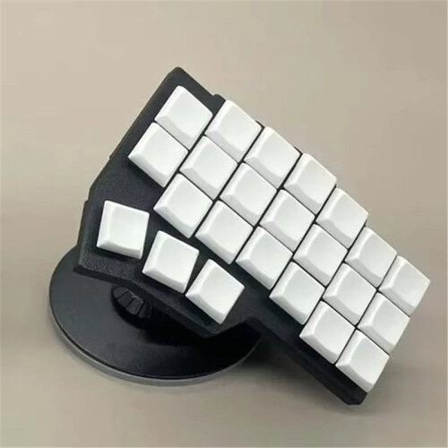 Adjustable Magnetic Stand for Split Keyboards Phones Tablets & PCs 360-Degree Rotation Adjustable White 2