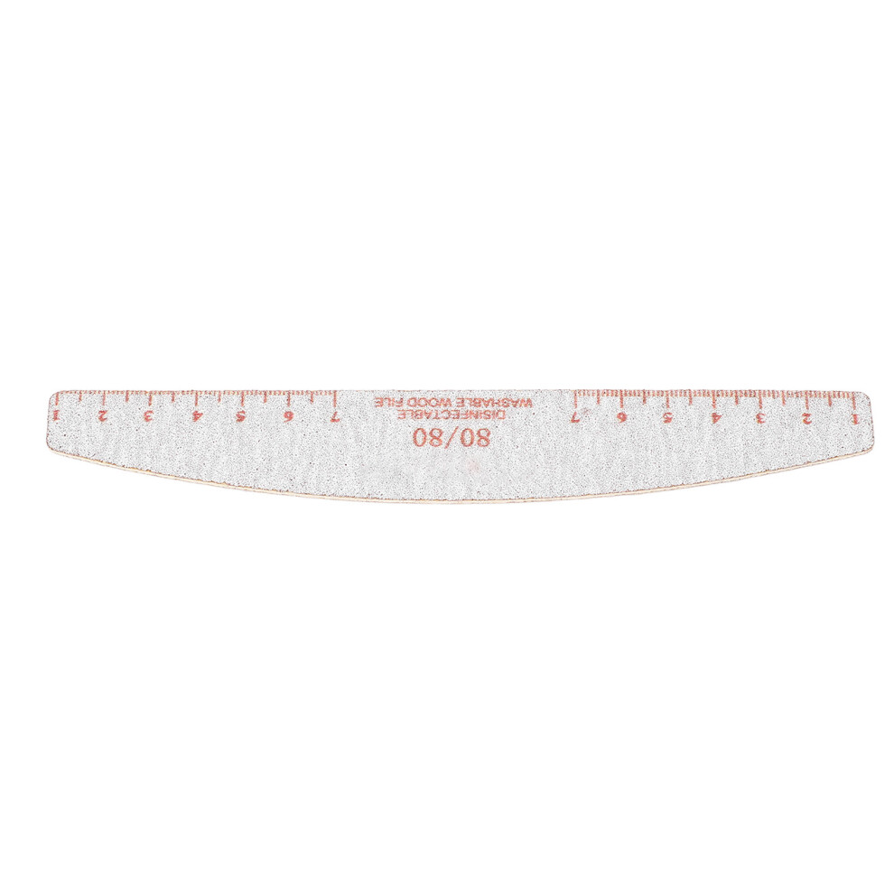 50 Pack Curved Nail Files 80/80 Grit Coarse