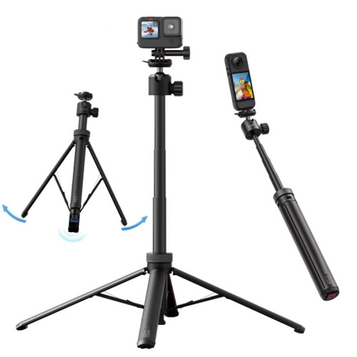 TT24 Cka Quick-Release Tripod 1.5M Selfie Stick for  Pocket  Action Camera with Quick Release Plate 2