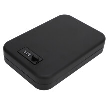 Portable Steel Safe Box, 1295g, Combination Code, Fits Full Size Handguns