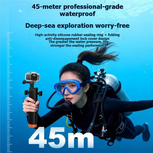For  Osmo  Camera 60M Waterproof Case Thumb Sports Camera Diving Protective Case Professional Waterproof 2