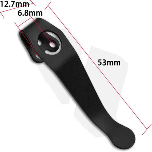 Titanium Deep Carry Pocket Clip Replacement for Spyderco Paramilitary 2 Secure Knife Retention 1
