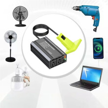 Onduleur de Voiture 300 W pour Batterie pour  Li-Ion, Onduleur Extérieur Type-C PD65 W, Générateur de Station D'Alimentation USB A 18 W