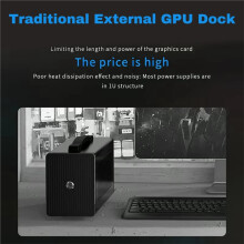 PELADN Link S-2 OCulink Docking Station ATX 24pin Max Support RTX4090 RX7900XTX Game PCIex16 Expansion HUB