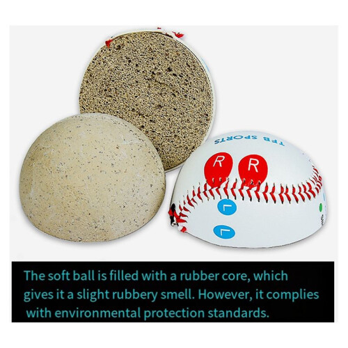 9 Inch Competition Training Baseball with Finger Placement Markers Games Practice Baseball Training Aid 1