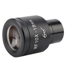 Ocular Gran Angular WF10X, Campo de Visión de 18 mm, Punto de Visión Alto, Interfaz de 23,2 mm, Accesorios para Microscopios Biológicos.