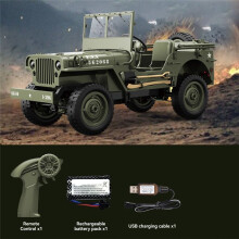 1/10 RC-Auto, 2,4 G, RC-Auto, 1941, 4WD, RTR, Crawler, Kletter-Scale-Truck, Geländewagen, Spielzeug für Erwachsene, Geschenk für Kinder, Grau