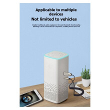 Car 6.0 Audio Receiver 3.5mm Wireless Audio Headphone Adapter Built-in Mic Supports BT Hands-Free Calling