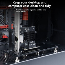 PCIeX4 Extension Cable Bracket Card Mounting Bracket 150mm PCI-EX1 Extension Cable Holder 90-180 Degree