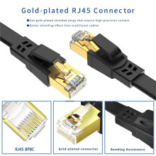 CAT8 Ethernet Cable,High Speed Heavy Duty Cat8 LAN Network Cable with Gold-Plated RJ45 Connector for ,for 10m