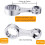 12-Piece SAE 12-Point Box End Torque Adapter Extension Set for 3/8" Torque Wrench 7