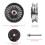 For  OX/QUICK 4 Electric Scooter Front Wheel Hub Front Drum Brake Assembly 6