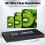 4K -Compatible 8X1 Quad Multi-Viewer Screen Divider Seamless Switching Multi-Screen Display Video Splitter US Plug 4